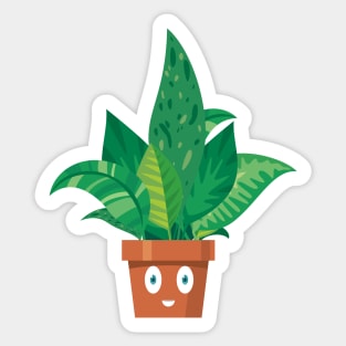 Happy Plant Sticker